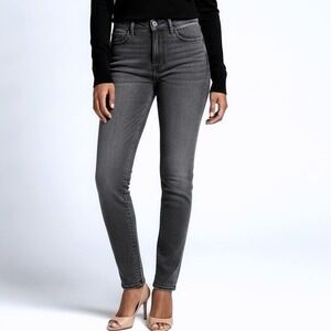 We The Free Skinny Jeans Women 26 Faded Black Excellent High Rise Raw Hem